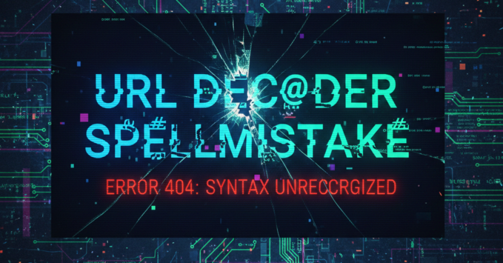 URL Decoder Spellmistake: What It Means and How to Fix It