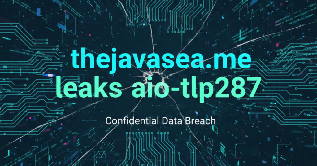 thejavasea.me Leaks AIO-TLP287: What You Should Know