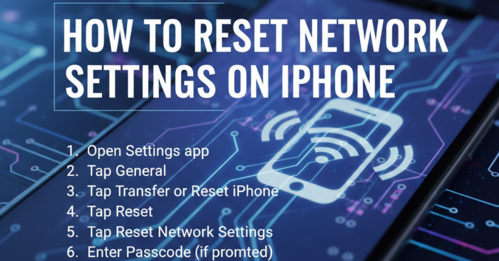 How to Reset Network Settings on iPhone (Step-by-Step Guide)