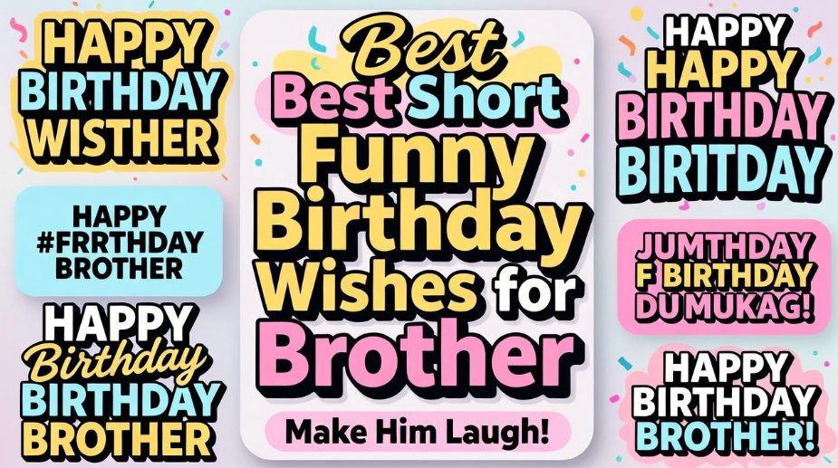 short funny birthday wishes for brother