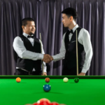 snooker player snub handshake