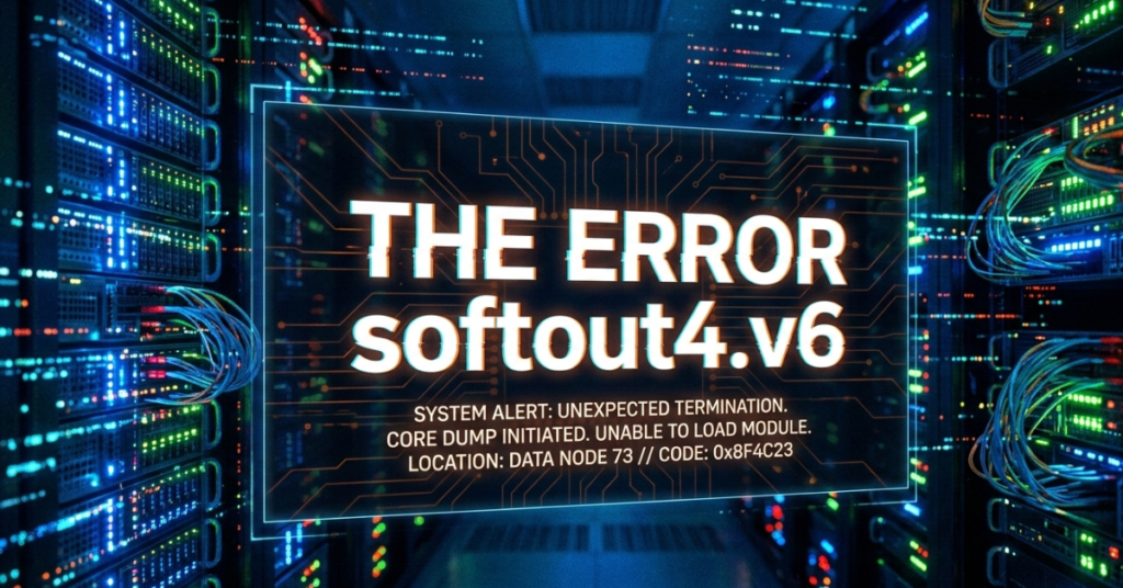 The Error Softout4.v6: Causes, Fixes, and Troubleshooting Guide