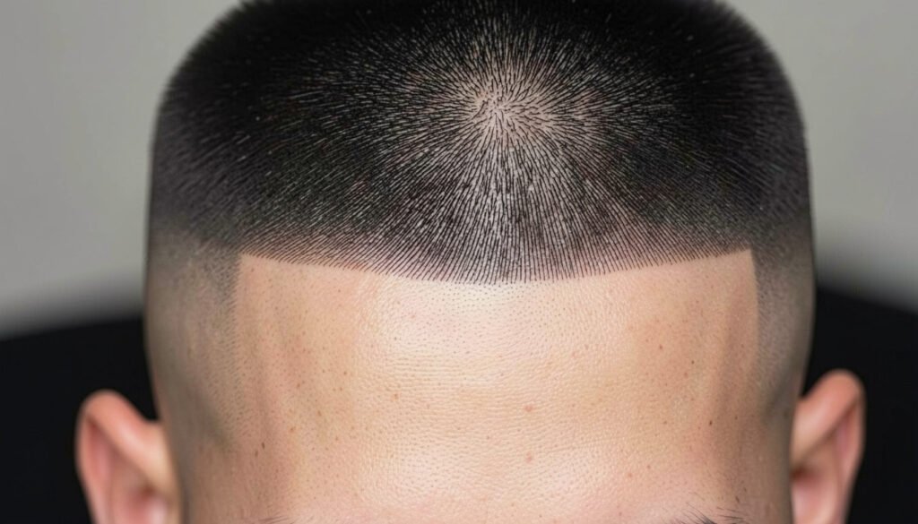 low taper fade buzz cut