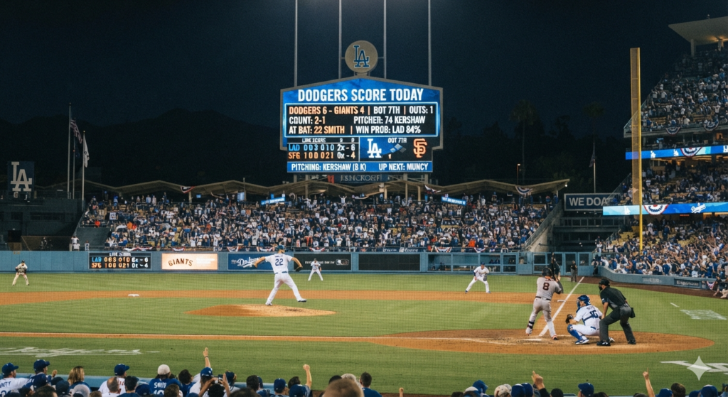 dodgers score